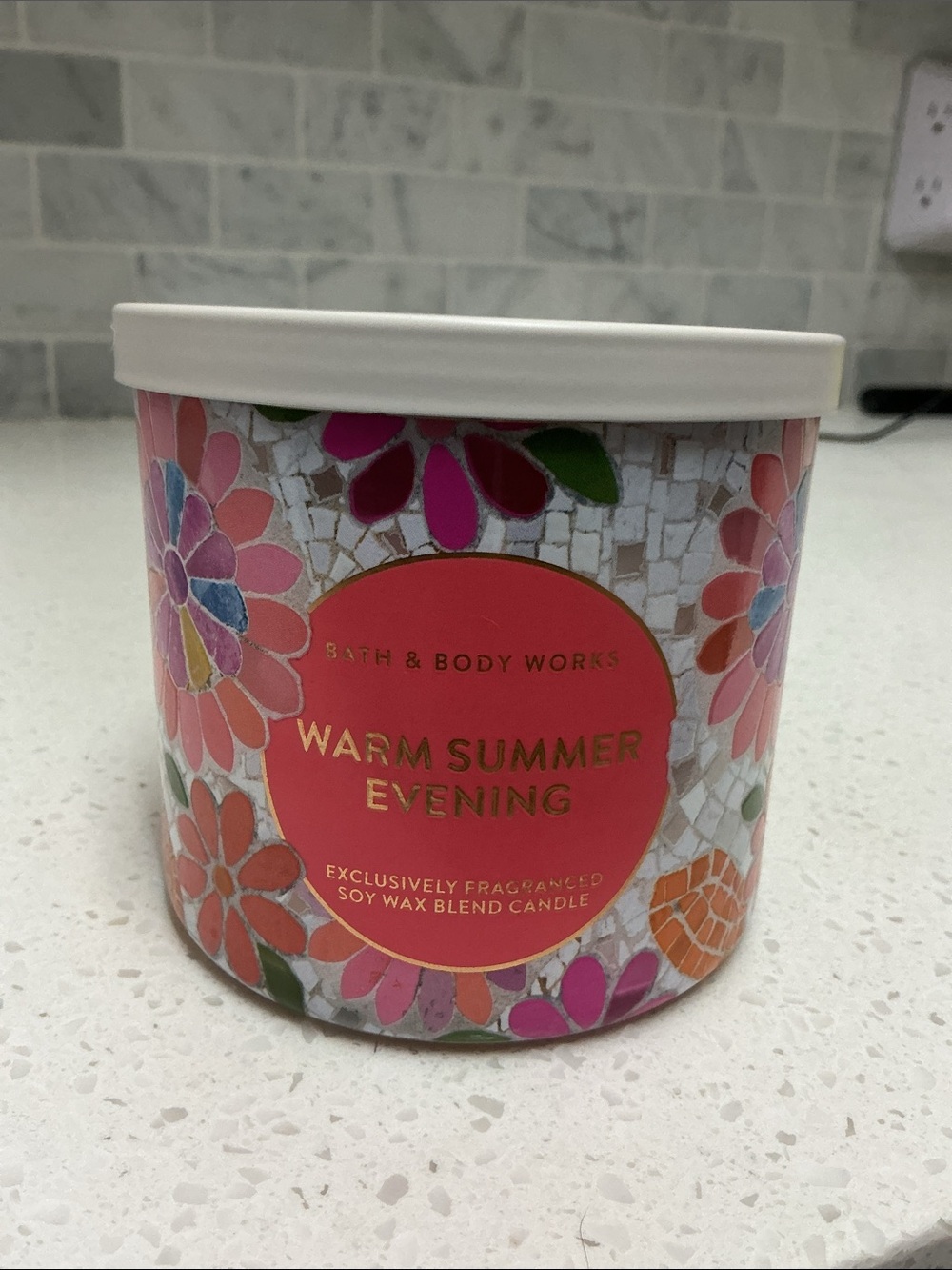 Bath and Body Works 3 Wick Candle-
Warm Summer Evening - Picture 2 of 6